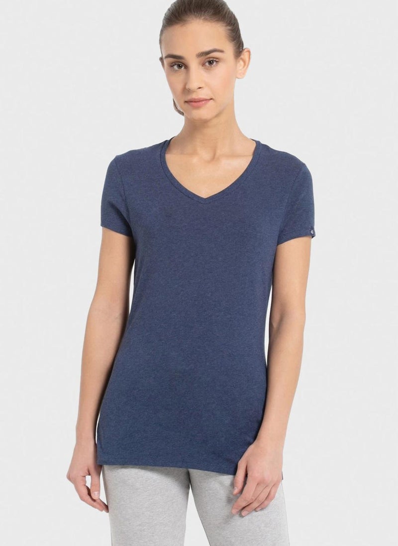 جوكي قميص بيجامة بياقة على شكل حرف - Image 1