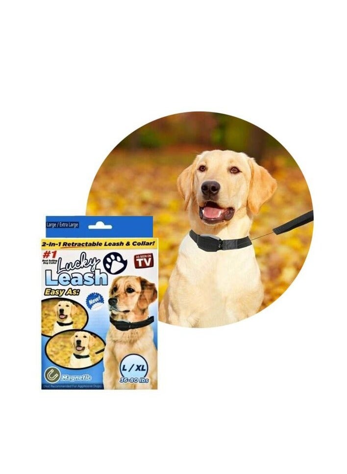 🦮طوق قابل للسحب 2 في 1، طوق مغناطيسي 🧲 للكلاب والقطط والحيوانات الأليفة - Image 1