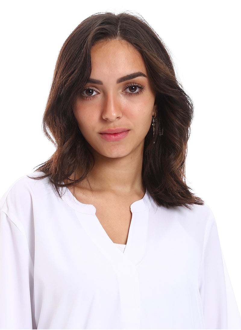 Master Jeans - Women’s Casual Roll Up Sleeves Shirt - Image 1