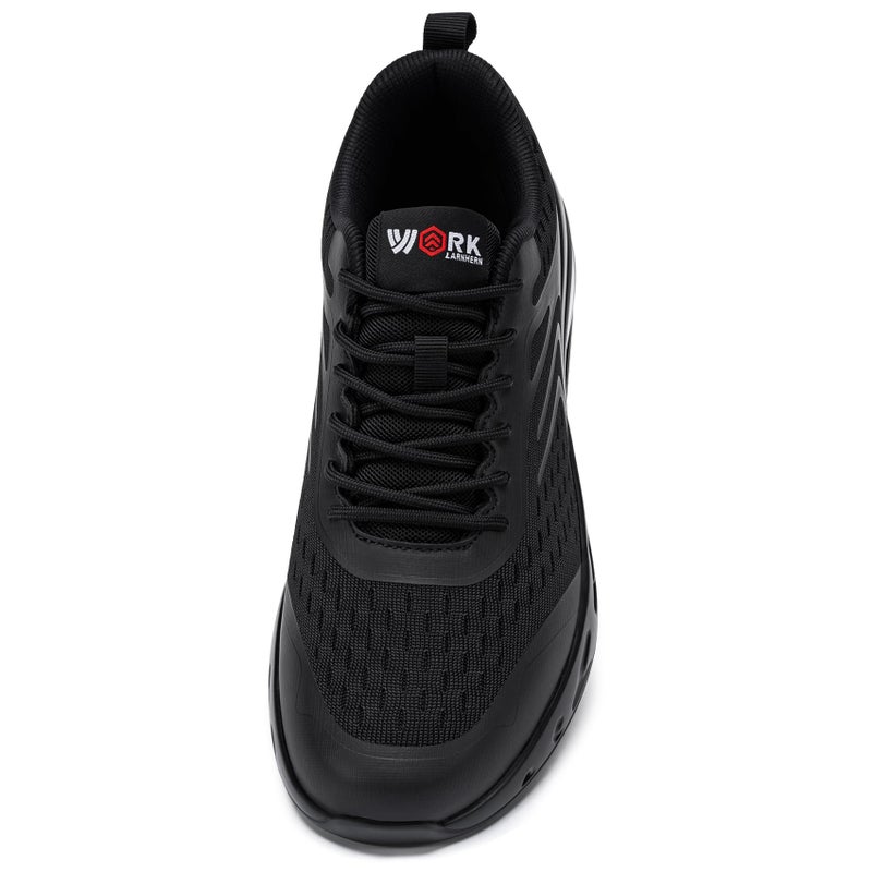 LARNMERN Mens Non Slip Resistant Work Shoes for Men Kitchen Restaurant Chef Shoes Mens Zapatos Trabajo Hombres Walking Running Sneaker, Black 10.5 - Image 5