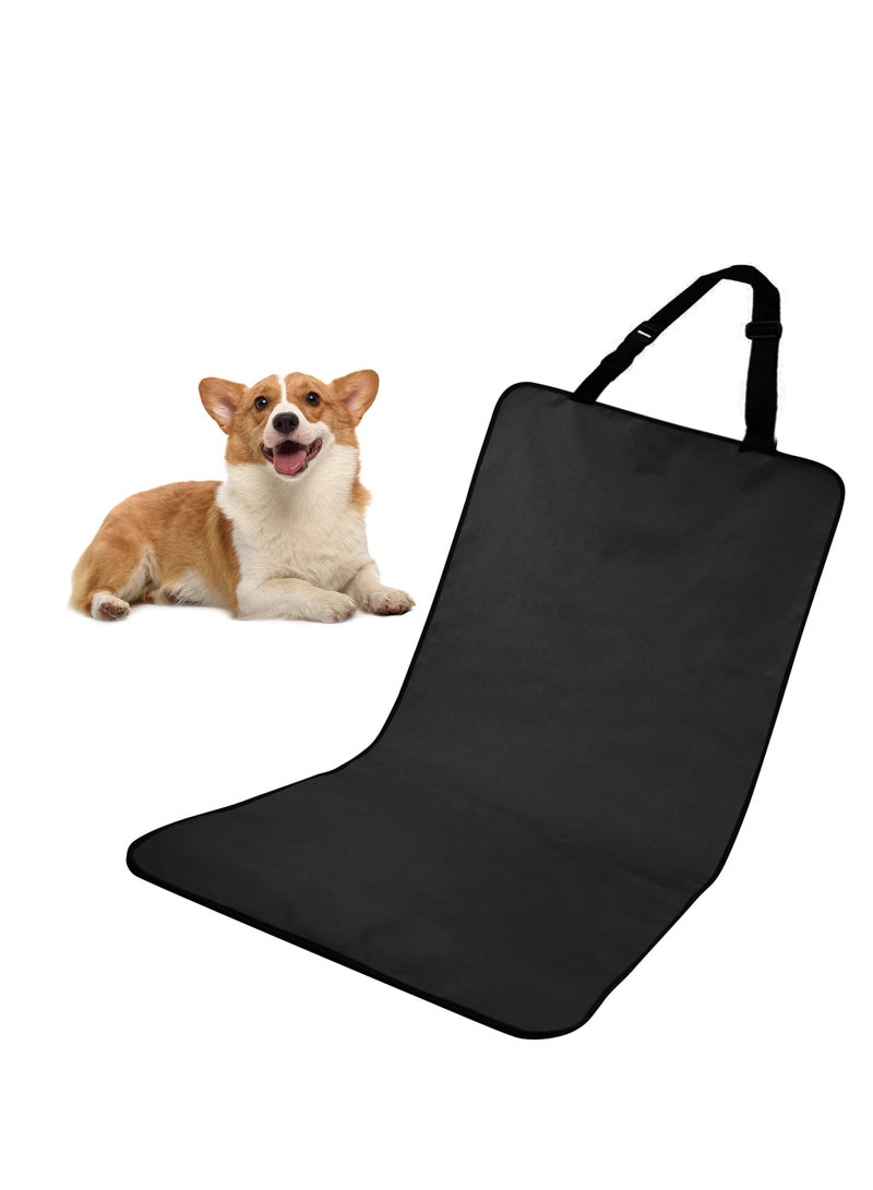 Excefore Car Seat Cover for Dogs Front,Waterproof ScratchProof, Nonslip, Universal Front Seat Protector 2Pcs,Black - Image 1