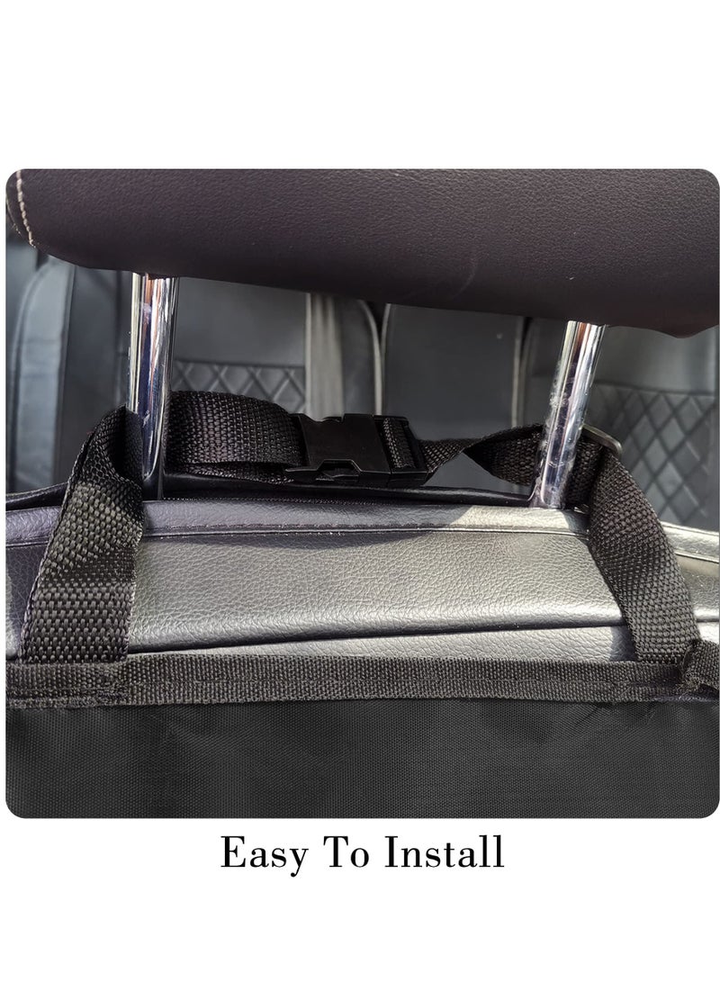 Excefore Car Seat Cover for Dogs Front,Waterproof ScratchProof, Nonslip, Universal Front Seat Protector 2Pcs,Black - Image 3