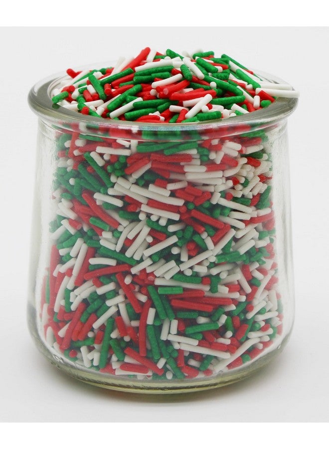 Naturejam CHRISTMAS Sprinkles Green, Red & White BULK Jimmies 1 Pound Bag - Holiday Edible Cake Cupcakes Dessert & Ice Cream Topping - Image 5