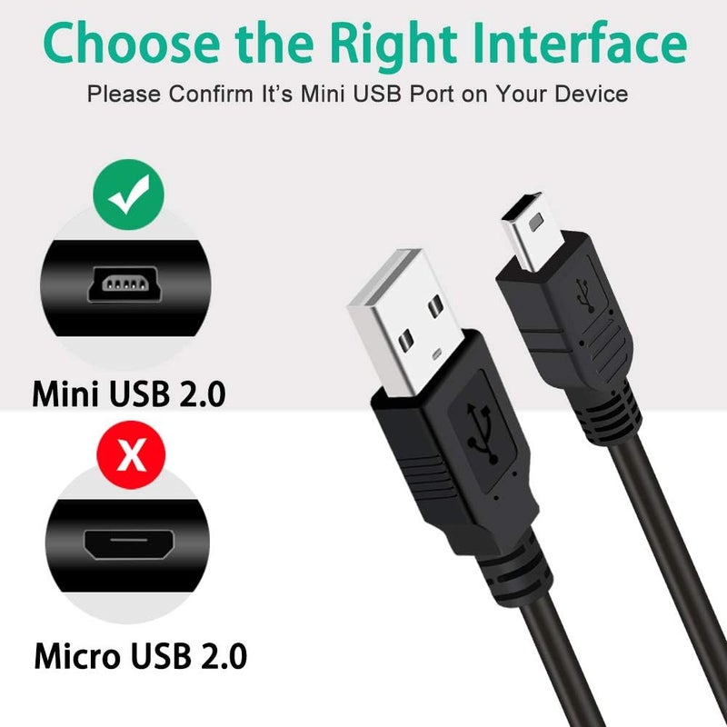 SCOVEE All budget friendly options PS3 Charger Cable,10ft PS3 Controller Charging Cord,Mini USB Cable for Playstation 3 Controller,DualShock 3 SIXAXIS,PS3 Slim Data Mini-B Charger Wire PS 3 Move,TI84 Plus CE,PS3 Charging Cables Reliable durability - Image 3
