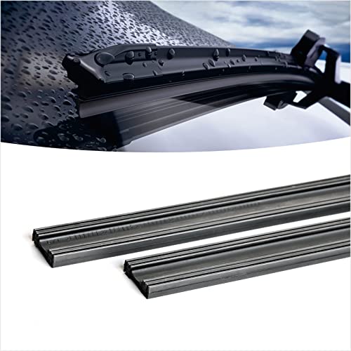 BERG REGEN 32 inch Frameless Adjustable Size of Universal 4 PCs Refills Replacement Windshield Wiper Refills Replacement for Tesla,Toyota,Hyundai,Honda Front & Rear Windshield Wiper Baldes Rubber Strips - Image 2