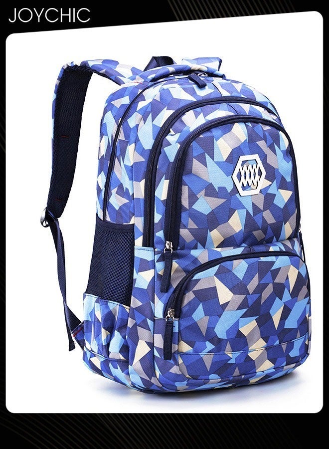 Joychic 3-Piece Colorful Student Backpack Portable Breathable School Bag Set  with Lunch Bag For Junior Middle High Students - Image 2