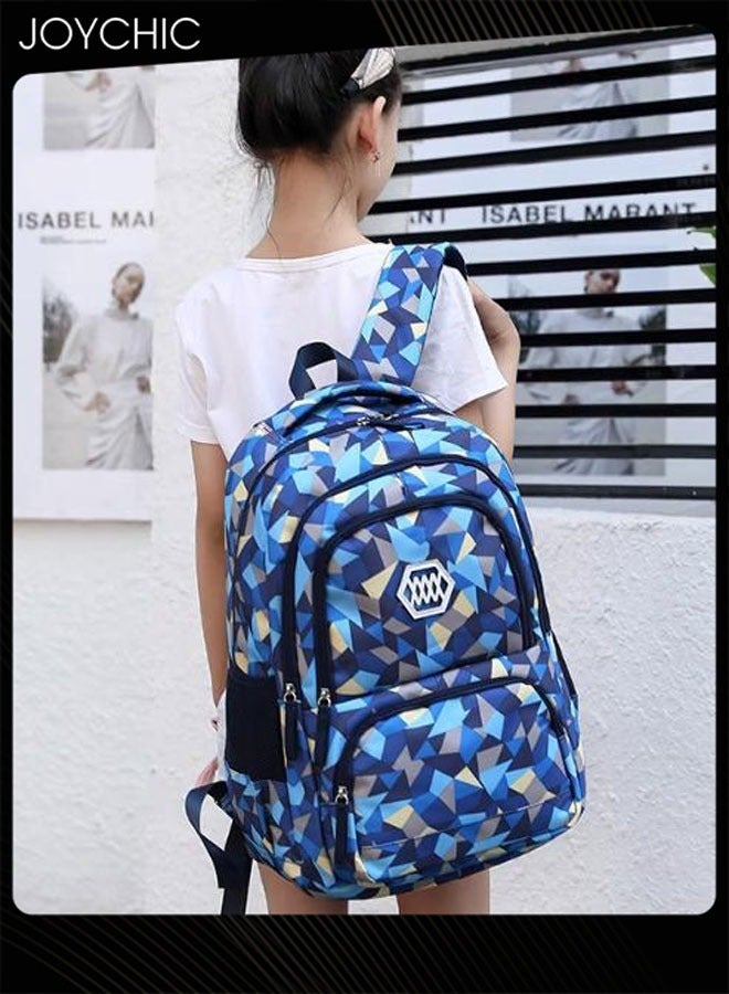 Joychic 3-Piece Colorful Student Backpack Portable Breathable School Bag Set  with Lunch Bag For Junior Middle High Students - Image 3