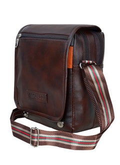 STORYTELLER STORYTELLER Bruno Leather Finish Crossbody Sling Bag Casual Daypack for Business and Casual travel  - Image 3