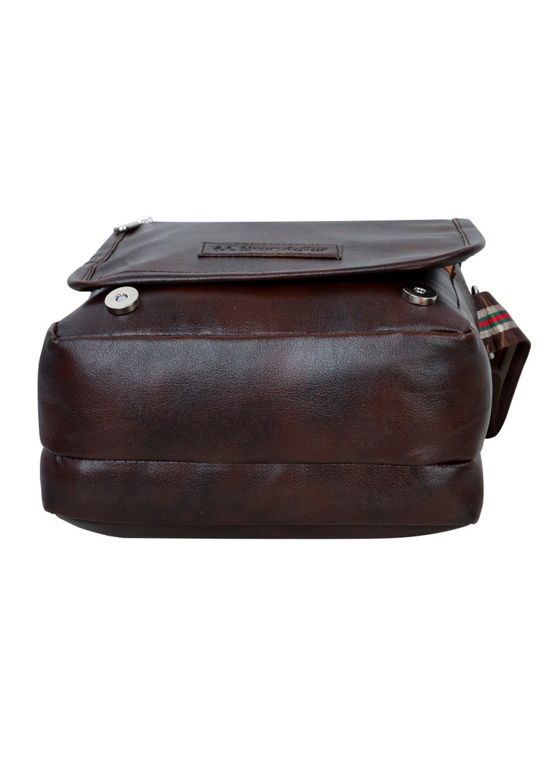 STORYTELLER Bruno Leather Finish Crossbody Sling Bag Casual Daypack for Business and Casual travel - Image 5