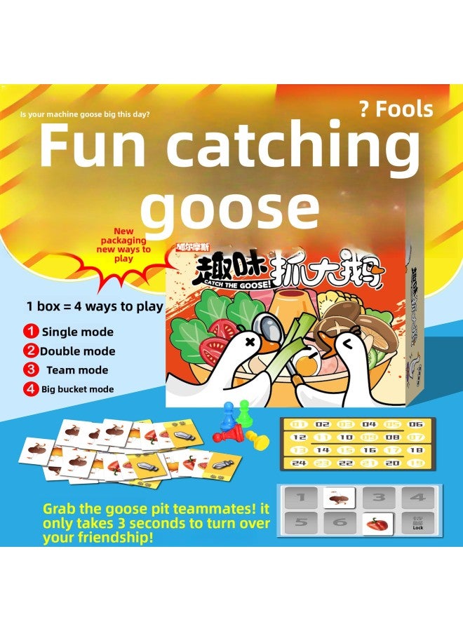 Children's Educational Game Gift Box, Family Communication, Fun Goose Catching, Multi-Person Casual Cartoon Card Toys