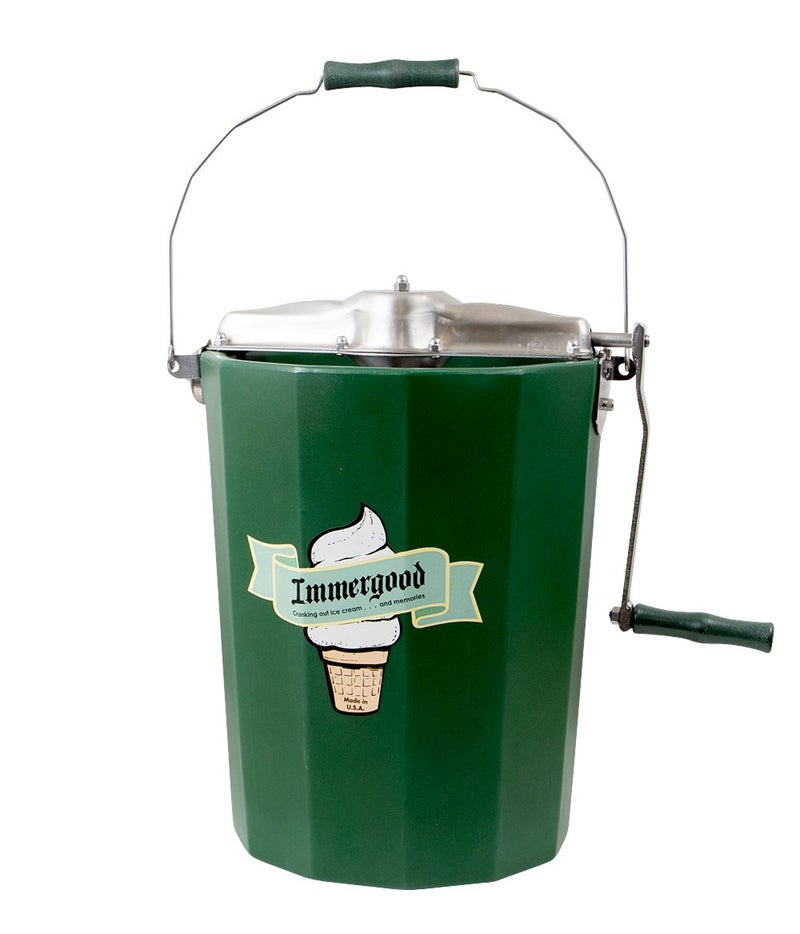 Immergood PREMIUM 6 qt  Immergood Stainless Steel Ice Cream Maker  Hand Crank