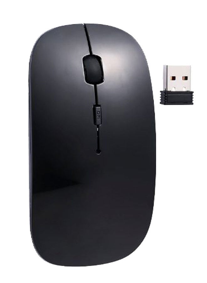 NIBEMINENT Bluetooth Wireless Optical Mouse With Receiver Black  - Image 1