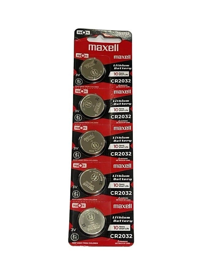 Maxell 5pcs CR2032 lithium battery - Image 2
