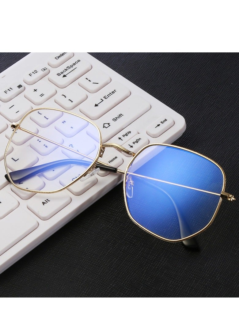Generic Fashionable Retro Full Rame Metal Trendy Sunglasses for Men and Women Going Out for Tourism and Taking Photos of Sunglasses on The Street  - Image 1