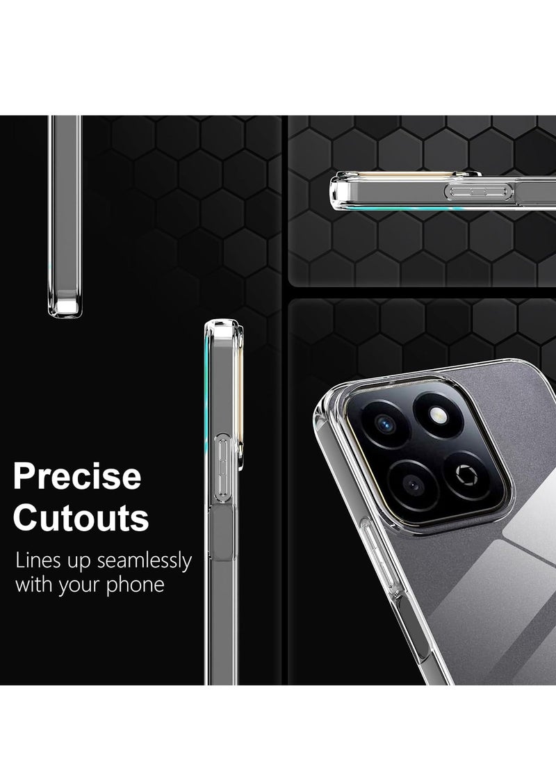 ماركة غير محددة - case for Honor 200 Smart/X7C 5G/9t 5g/60 plus 5g  Clear Case,a Soft TPU Shell,Soft Bumper Scratch Resistant Silicone Pad Shell-Transparent[clear] - Image 1