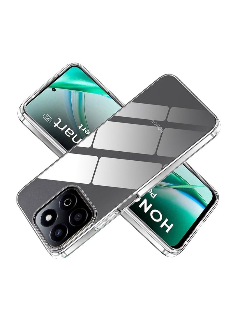 ماركة غير محددة - case for Honor 200 Smart/X7C 5G/9t 5g/60 plus 5g  Clear Case,a Soft TPU Shell,Soft Bumper Scratch Resistant Silicone Pad Shell-Transparent[clear] - Image 1