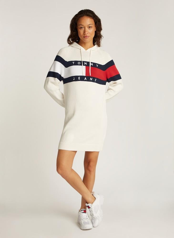 TOMMY JEANS Hooded Knit Dress  - Image 1