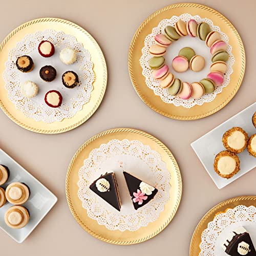 Juvale Paper Lace Doilies - Doilies for Tables & Table Decoration - Dessert Display & Cake Box Liners - Cake Tray Liner for Baked Treats - 250-Pack, 10.5 in, White - Image 2