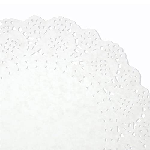 Juvale Paper Lace Doilies - Doilies for Tables & Table Decoration - Dessert Display & Cake Box Liners - Cake Tray Liner for Baked Treats - 250-Pack, 10.5 in, White - Image 5