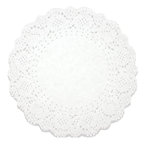 Juvale Paper Lace Doilies - Doilies for Tables & Table Decoration - Dessert Display & Cake Box Liners - Cake Tray Liner for Baked Treats - 250-Pack, 10.5 in, White - Image 1