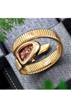 MISS FOX Luxury Gold Snake Watches Women Fashion Brands MISSFOX Diamond Quartz WristWatch Waterproof AAA Clock Lady Hot Gift  - Image 2
