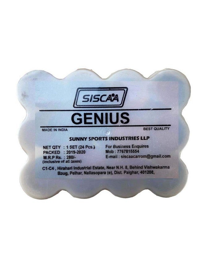 SISCAA Genius Carrom Coins 24 pcs - Image 2