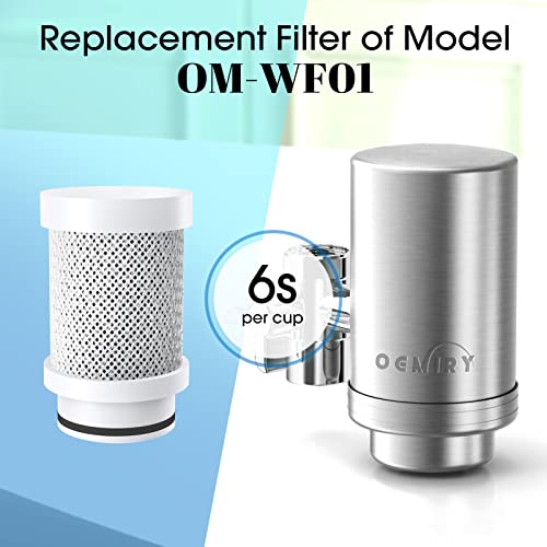 OEMIRY Replacement Filters for OM-WF01 / OM-WF02 Faucet Water Filter, Last Up to 9 Months (Pack of 3) - Image 2