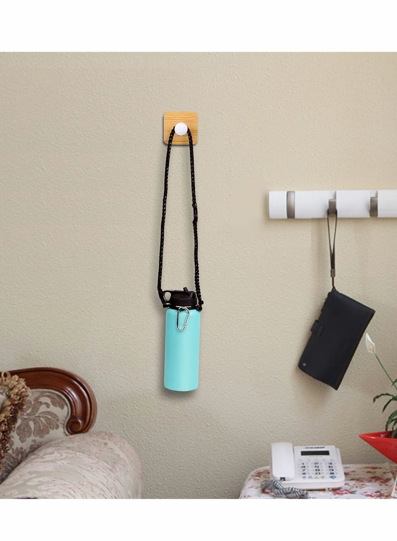 Excefore مقبض زجاجة ماء بارا كورد مع حزام كتف مناسب لزجاجات الفم العريض من 12 أونصة إلى 40 أونصة، حزام زجاجة بارا كورد لحمل الزجاجة للمشي والتسلق والتخييم - Image 2