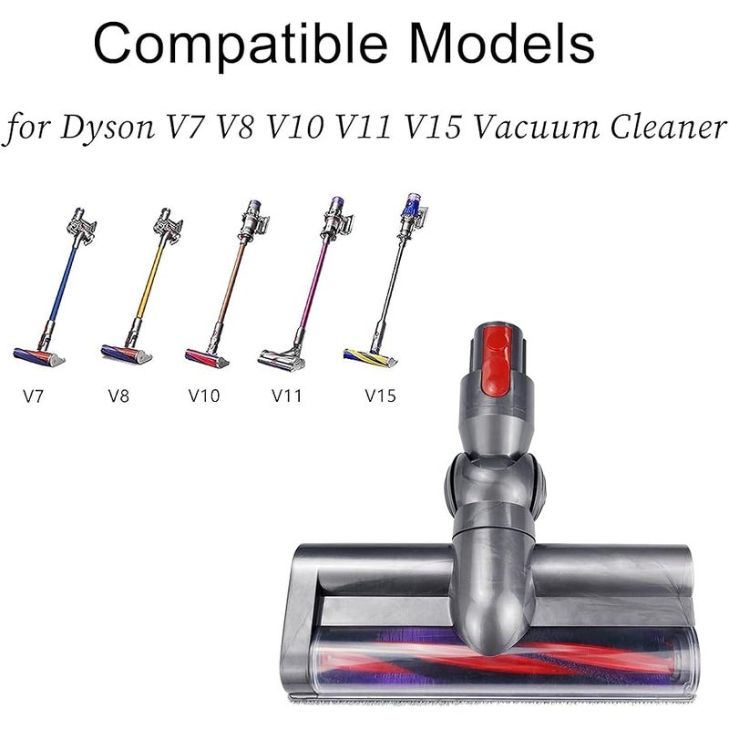 اوداشين رأس لف تنظيف أرضي محركي متوافق مع مكنسات دايسون موديلات V7 وV8 وV10 وV11 وV15 أداة توربين أرضية لقطع الغيار البديلة - Image 2