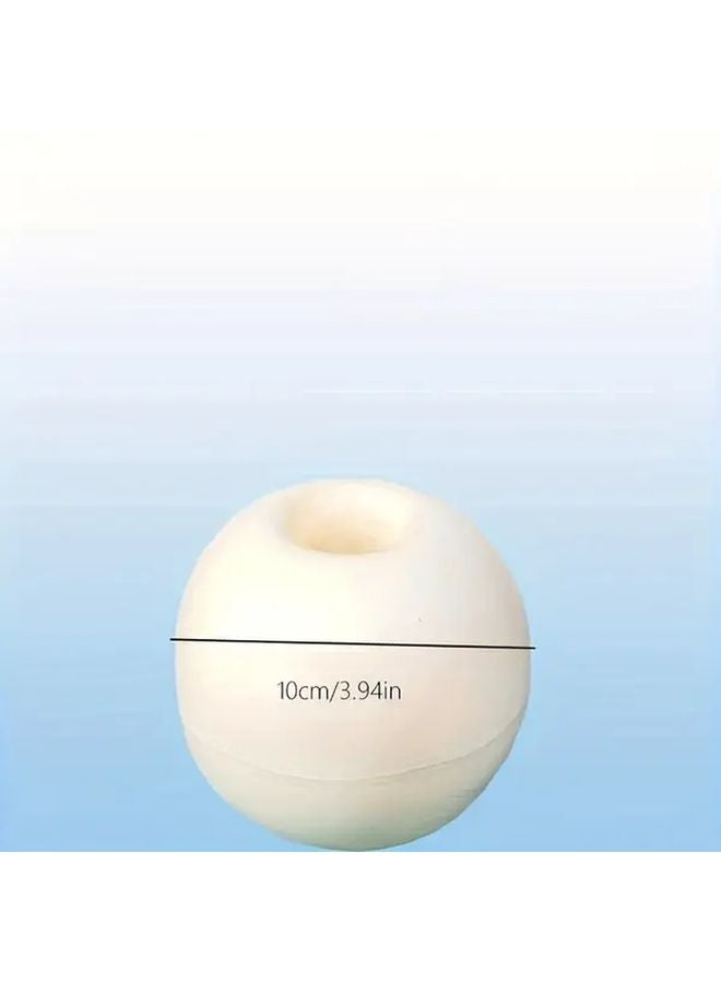 3 قطع من كرات التعويم البيضاء من البولي فينيل كلوريد الرغوي مقاس 8 سم لعوامات التثبيت الصلبة لبرك الأسماك - Image 4