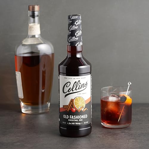 Collins Chicago Collins Old Fashioned Mix, Made With Real Brown Sugar and Cherry Juice With Aromatics, Classic Cocktail Recipe Ingredient, Home Bar accessories Cocktail Mixers, 32 fl oz - Image 5