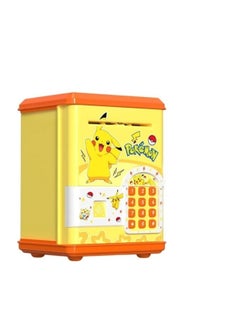 Kids Toys Secure Banking Solution: Pokemon Style ATM Machine with Card & Fingerprint Unlock Yellow  - Image 3