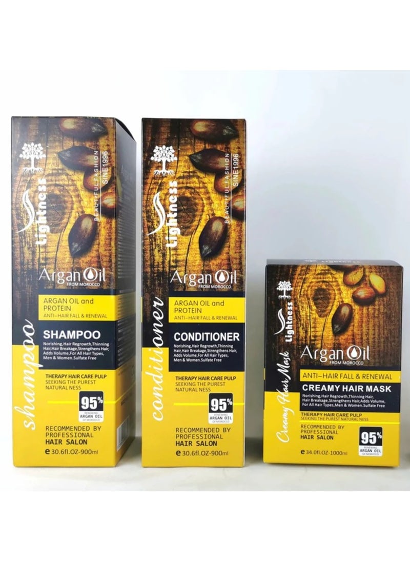 Lightness Anti-Hair Fall And Renewal Home Care Set 1x3  - Image 1