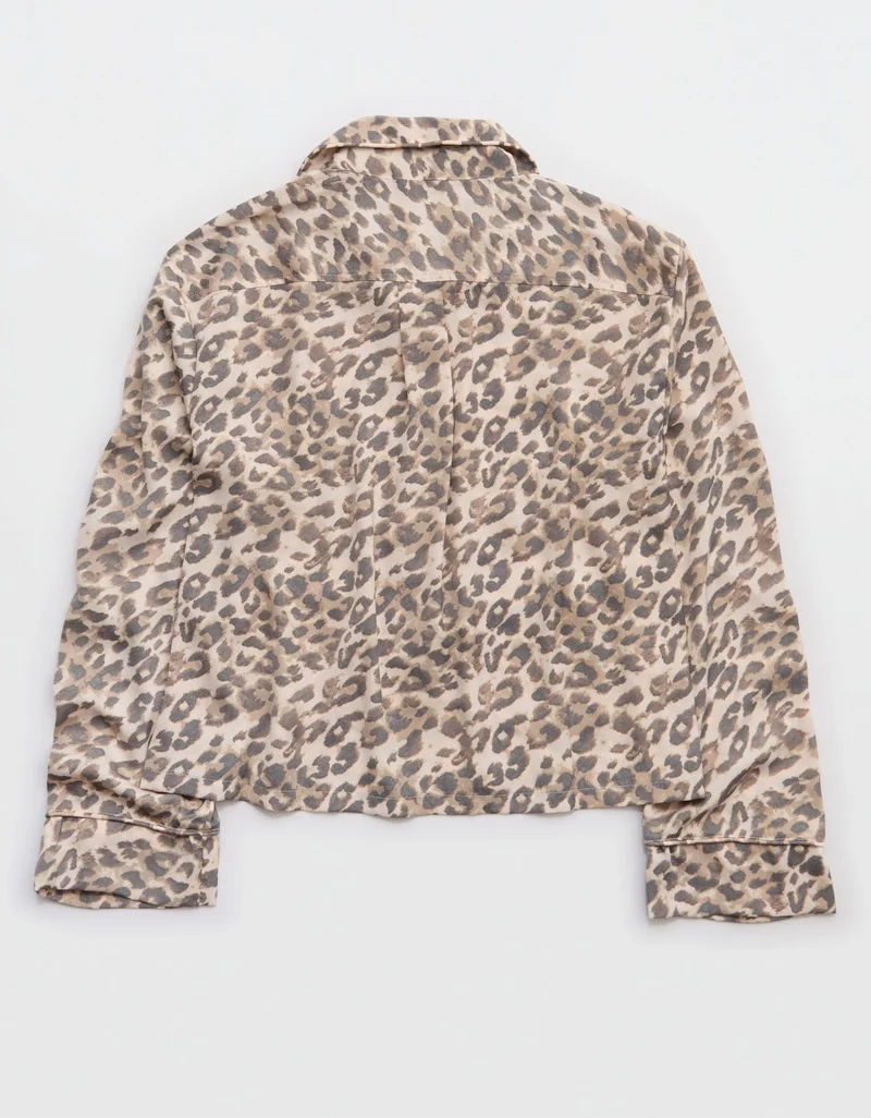 Aerie  Aerie Satin Long Sleeve Top for Women | Best Price UAE