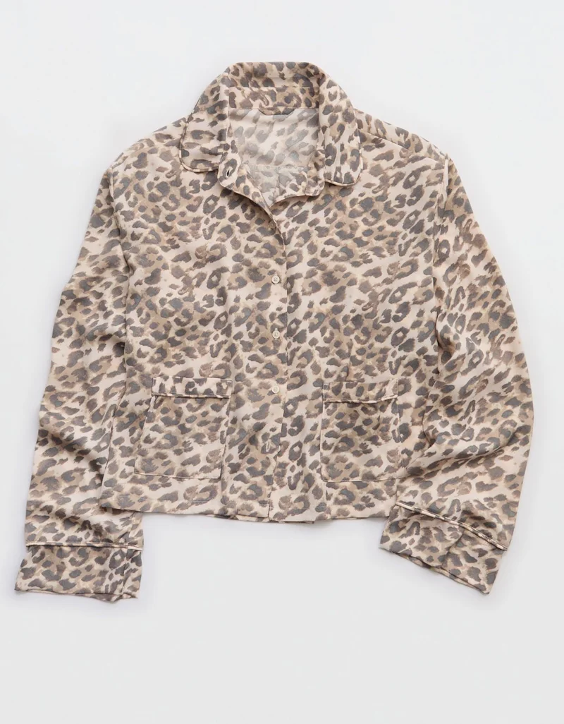 Aerie  Aerie Satin Long Sleeve Top for Women | Best Price UAE