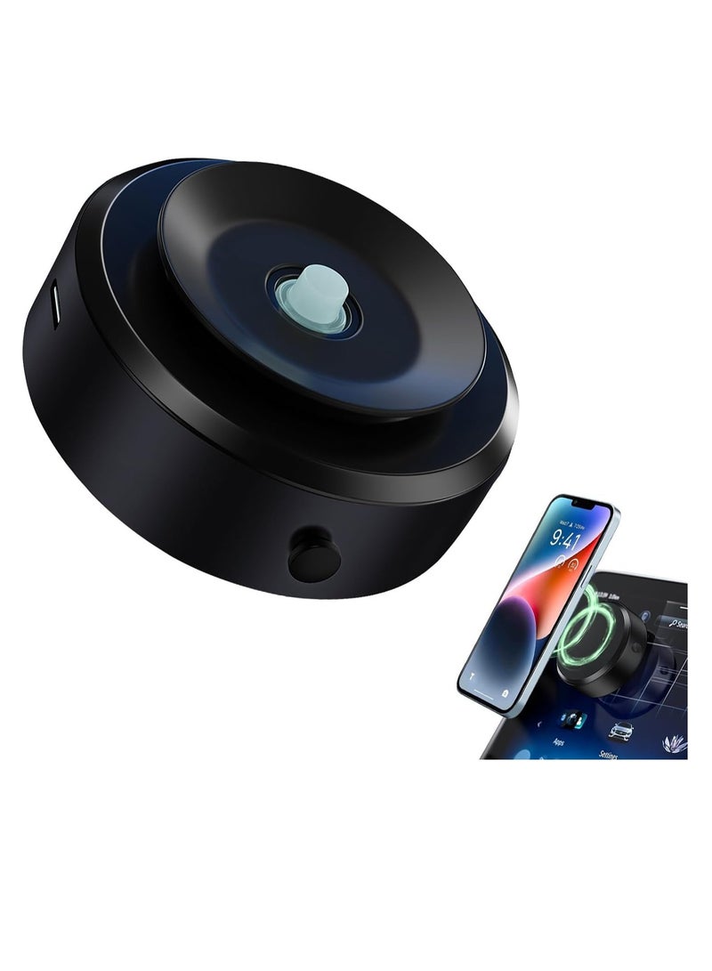 Electric Magnetic Suction Cup Phone Holder, Hands-Free Car Phone Holder, Magnetic Cell Phone Holder for Car/Gym/Mirror, Compatible with All Magsafe iPhone and Android Cell Phones.  - Image 1