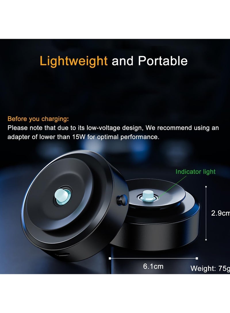 Electric Magnetic Suction Cup Phone Holder, Hands-Free Car Phone Holder, Magnetic Cell Phone Holder for Car/Gym/Mirror, Compatible with All Magsafe iPhone and Android Cell Phones.  - Image 3