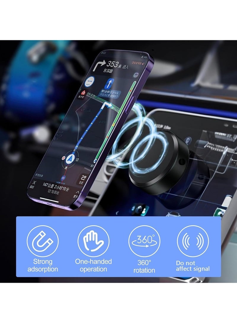 Electric Magnetic Suction Cup Phone Holder, Hands-Free Car Phone Holder, Magnetic Cell Phone Holder for Car/Gym/Mirror, Compatible with All Magsafe iPhone and Android Cell Phones.  - Image 2