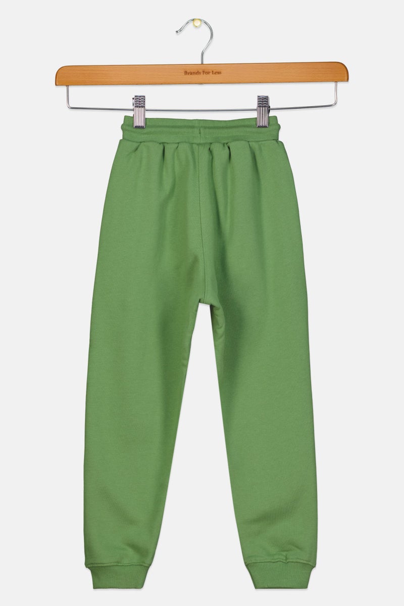 Reebok Toddlers Girl Sportswear Fit Outdoor Sweatpants, Green - Image 2