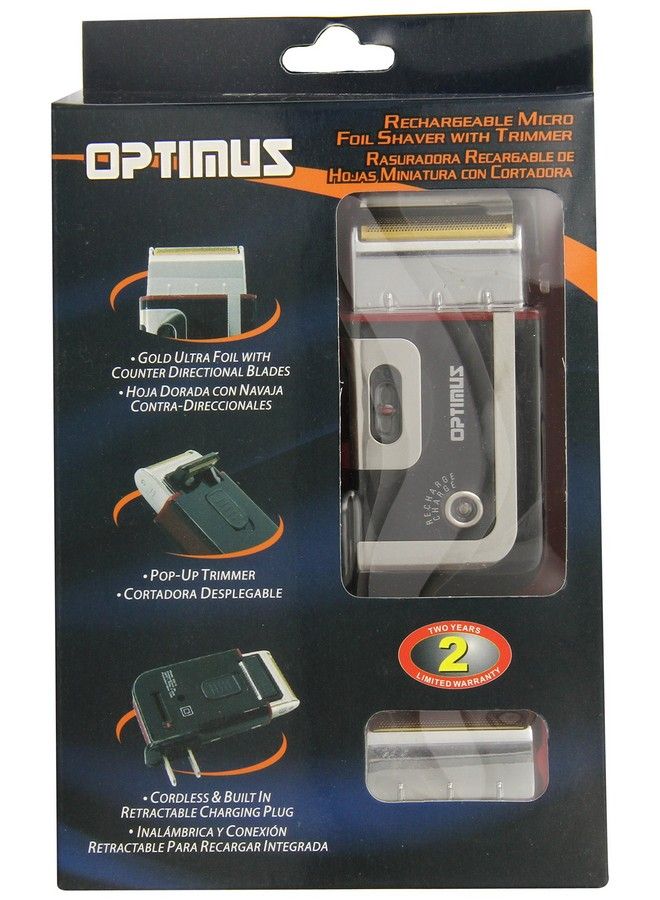 Optimus 50015 Rechargeable Pocket Palm Shaver Black - Image 2