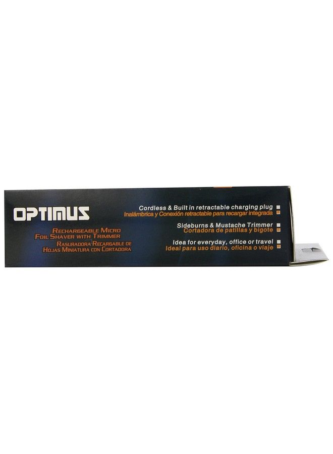 Optimus 50015 Rechargeable Pocket Palm Shaver Black - Image 4