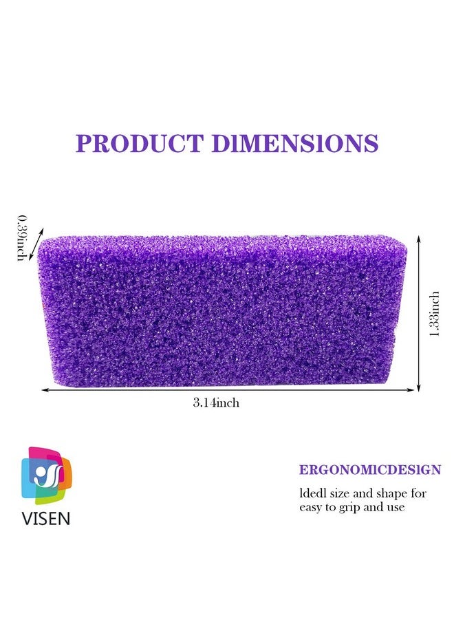 Tailpa - 40 Pcs Pumice Stone For Feet Foot Scrubber Sponge For Feet Care And Callus Remover Mini Disposable Pumice Pads For Dead Skin Remover (Purple) - Image 1