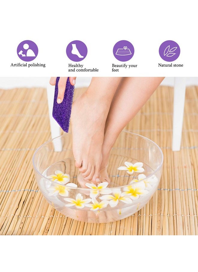 Tailpa - 40 Pcs Pumice Stone For Feet Foot Scrubber Sponge For Feet Care And Callus Remover Mini Disposable Pumice Pads For Dead Skin Remover (Purple) - Image 1