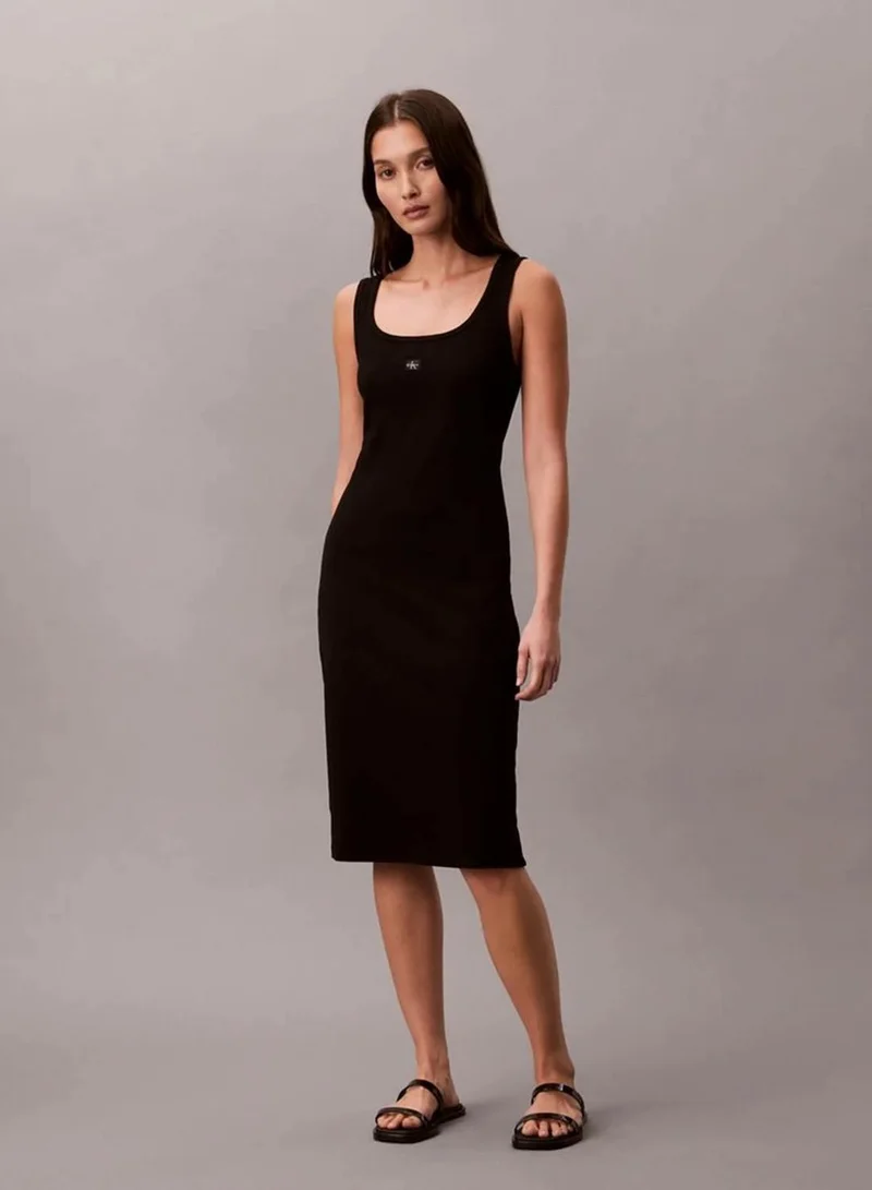 Ribbed Sleeveless Mini Dress