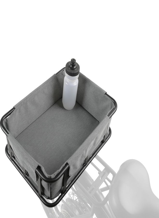 Retrospec EverythingBin Rear Rack EBike Basket Liner - Water-Resistant Fabric with Zippered Pocket & Hook and Loop Attachment - Lightweight 13x18x5.7in Cargo Organizer for Secure Storage & Easy Installation - Image 3