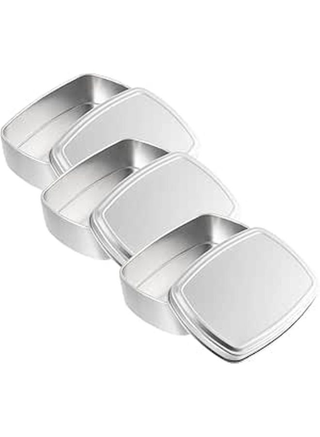 3Pcs Aluminum Soap Box Candy Storage Container Empty Tin Cans Metal Packaging - Image 1