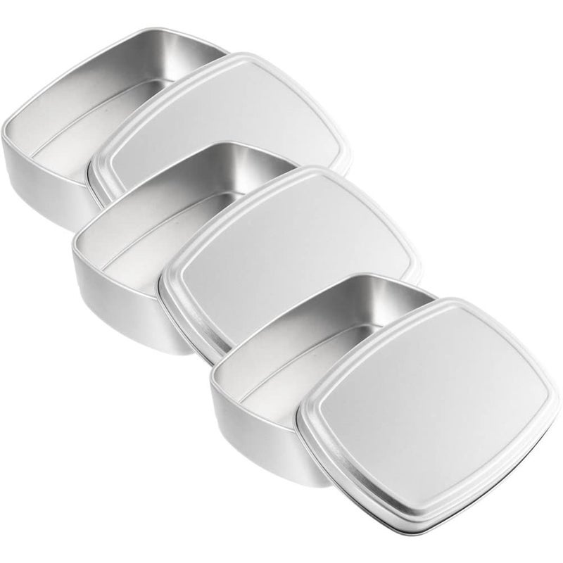 3Pcs Aluminum Soap Box Candy Storage Container Empty Tin Cans Metal Packaging - Image 2