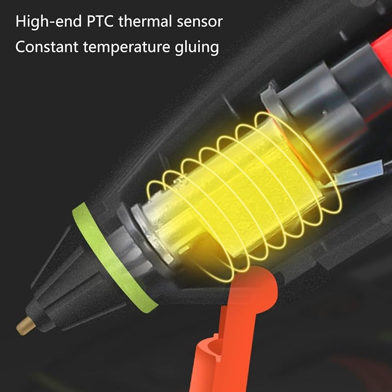 Rechargeable Portable Hot Glue Gun 2400mAh Battery Quick Heating 7mm Stick For Crafts - Image 5