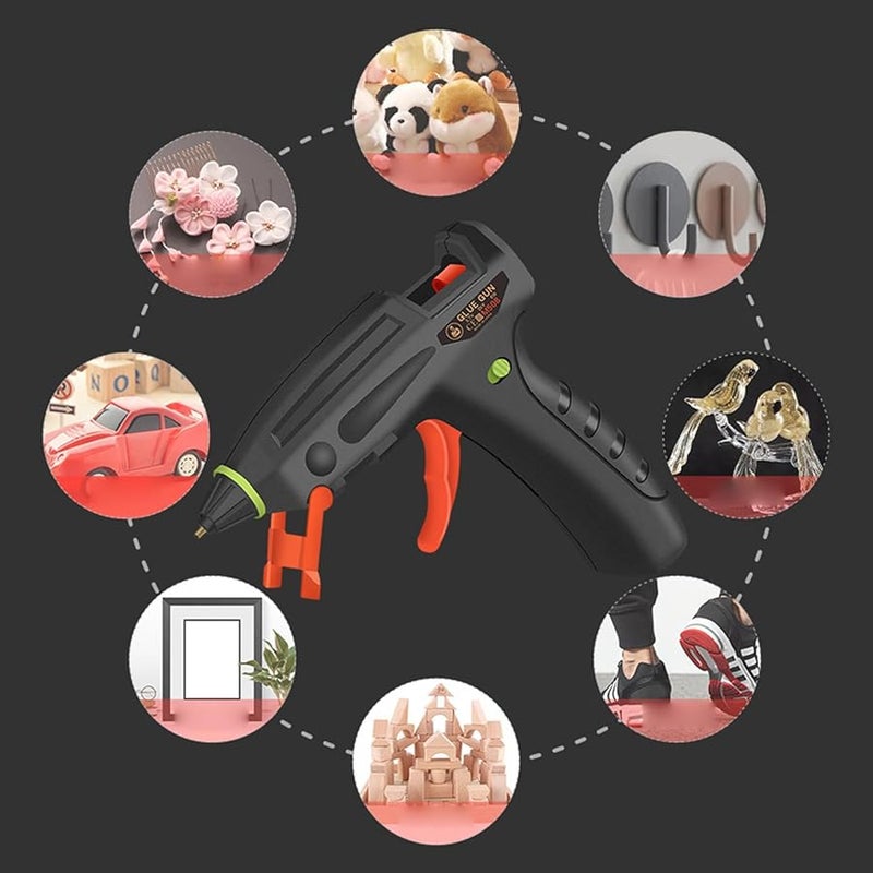 Rechargeable Portable Hot Glue Gun 2400mAh Battery Quick Heating 7mm Stick For Crafts - Image 3