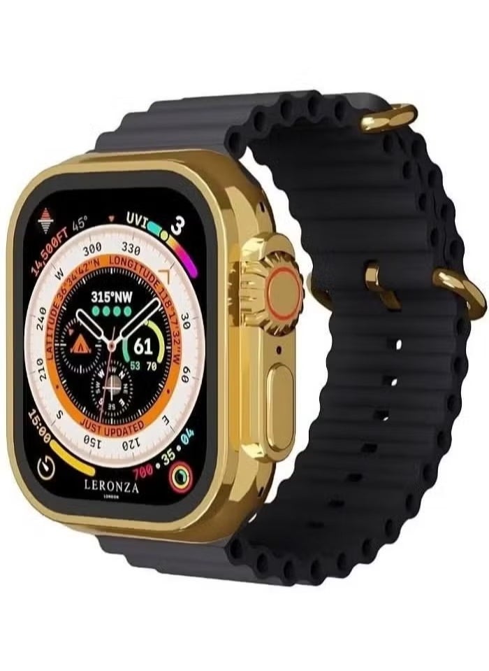 Haino Teko - G9 Ultra Max Smart Watch Golden Edition | 49mm, NFC, Bluetooth Call, Always On Display, Wireless Charging, Extra Strap, for Men & Women - Image 1